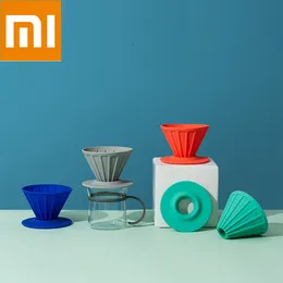 Xiaomi Mijia Silicone Filter Cup Reusable Portable Flat Coffee Filter Holder Funnel Basket Filter