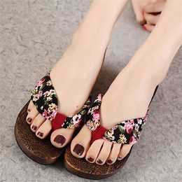 summer sandals flat clogs Japanese wood sole flip flop thong women men plus size casual kimono shoes cotton wedges kawaii cute 0922