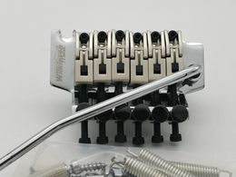 Guitar Pickups 6-String Electric Guitar Double Locking Tremolo System Bridge Chrome Silver WODL1