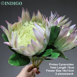 INDIGO -11PCS Pink Protea Cynaroides Large Size Real Touch Artificial Flower Wedding Flower Party Event Free Shipping INDIGO -11PCS Pink Protea Cynaroides Large Size Real Touch Artificial Flower Wedding Flower Party Event Free Shipping