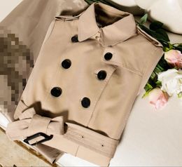 HOT CLASSIC! women fashion middle long trench coat top quality branded design slim fit trench ladies heavy cotton trench B1070F500 size S-XXL