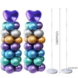 Party Decoration MEIDDING Supplies Balloon Column Plastic Arch Stand With Base And Pole For Birthday Decor Ballons Holder