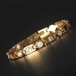 Hot Sale Gold Stainless Steel Colour Shell Bracelet For Women ladies titanium steel rose gold Jewellery