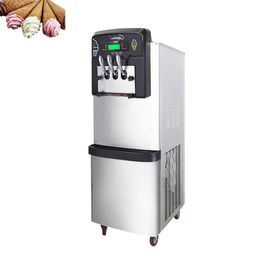 Commercial automatic sweet cone soft ice cream machine no wash for seven days vertical ice cream making machine