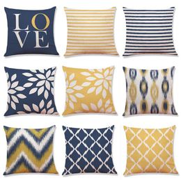 Pillow Covers Polyester Pillowcase Covers Geometric Throw Pillow Case Square Sofa Decorative Pillow Cushion Cover Home Decor 9 Designs BT597