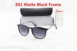 5pcs High Quality Fashion Sunglasses For Men Women Eyewear Sun Glasses Black Matte Gradient UV400 Lenses Box and Cases