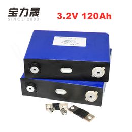 BLS 2PCS 3.2V120ah 6V Lithium Rechargeable Prismatic Cell 120Ah Deep Cycle LFP Iron Phospha Lifepo4 Ion