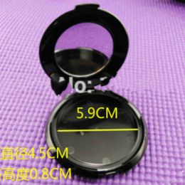 10g Cosmetic Powder Case, Black Puff Box, Make up Powder Compact, Powder box with Mirror, Empty Cosmetic Packing Case, 30pcs/Lot