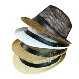 New Summer Top Jazz Mesh Fedoras Hats For Mens Chapeau Summer Bowler Hats Cap Outdoor Panama Casquette