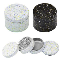 63MM Colourful Spot Pattern Aluminium Herb Tobacco Grind Spice Miller Grinder Crusher Grinding Chopped Hand Muller Cigarette Smoking Tool DHL