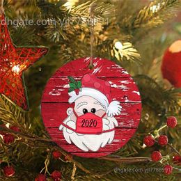 2020 Mask Ornament DIY Snowman Pendant Christmas Tree Pendant Christmas Decoration Christmas Gift Ornament NEW YI87