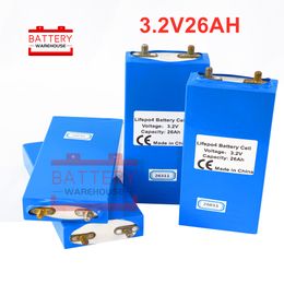 NEW 4PCS Lifepo4 battery prismatic cell 3.2V 25AH 26Ah/27ah Hot sell lithium iron phosphate for solar power electric vehicle