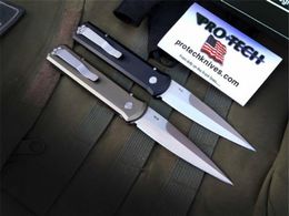 godfather knives UK - Protech THE GODFATHER 920 Auto knife Floding knife Self Defense Hunting Automatic Tactical knives CNC 6061-T6 Aviation Aluminum ha158t