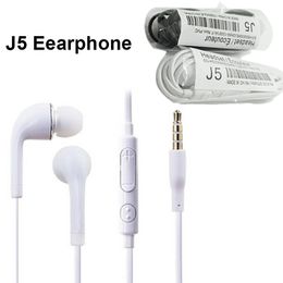 J5 Earphone Stereo headsets For Samsung Galaxy S6 S7 S5 S4 S3 S2 Note3 In-ear Earphone Headphone With Mic 3.5mm