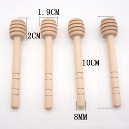 Wooden Honey Stick Honey Stir Bar Mixing Handle Jar Spoon Dispense Honey Wood Spoon Tools Party Supply Dippers kitchen Accessories LSK1141