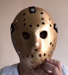 New Golden Friday the 13th Scary Costume Jason Voorhees Mask Classic Version