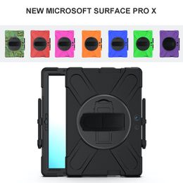 3 Layers Heavy Duty Military Silicone Case for Microsoft Surface Pro X GO 2 10.5 2020 Pro 4/5/6/7 Covers