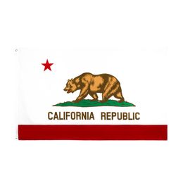 -Калифорнийский государственный флаг Республика Американская FreeShipping 90 * 150см баннер для украшения