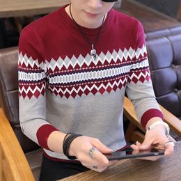 New Design Gym Sweaters And Pullovers Men Long Sleeve Knitted Sweater High Quality Winter Pullovers Homme Warm Navy Coat 3XL