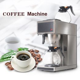 Automatic Coffee Machine Electric Distilling Coffee Maker Commercial Household Americano Coffee Maker With 2pcs 1.8L Decanter