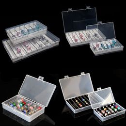 Rectangle Acrylic Bracelet Bead Jewellery Assorted Storage Collection Box Troll Beads Projects Holder Bar Organiser Tray Container