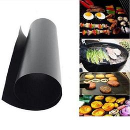 BARBEKÜ Araçları Yapışmaz BARBEKÜ Izgara Mat Kalın Dayanıklı 33 * 40 CM Gaz Izgara Barbekü Mat Kullanımlık Yok Sopa BARBEKÜ Izgara Mat Sac Piknik Pişirme