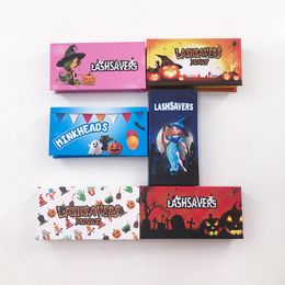 Wholesale empty Halloween magnetic box for 25mm dramatic mink eyelashes Customised logo packaging strip soft lashes vendor