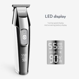 Packaging Bags Cordless Trimmer Kemei Monitor Charging Hair Clipper Tool Usb Clipper Razor 5 Professional Lcd Electric Mens kNsqY bdesports