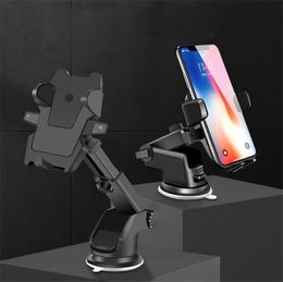 New Cars Long Neck One Touch Mount Holder Suction Cup For Mobile Phone iPhone X XR XS MAX 11 12 Pro Max Samsung Galaxy S8 S9 S10 S20 Note10