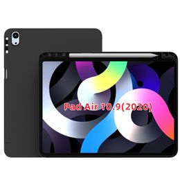 black matte Skid-proof Soft TPU Silicone Protective Case flexible shell Cover for iPad 10.9 2020,iPad air 4