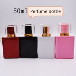 50ml Glass Perfume Bottle Glass Spray Bottle Empty Fragrance Packaging Sample Bottle Refillable Fast Shipping SN1471