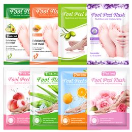 Putimi Lavender Aloe Foot Exfoliating Feet Peeling Mask Remove Dead Skin Callus Pedicure Socks Heels Foot Cream