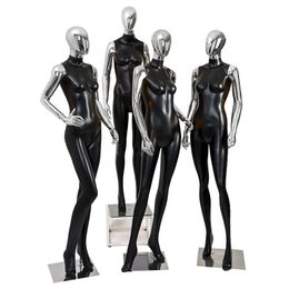 New Style High Quality Models Props Female Mannequin Body Electroplating Gold and silver Head And Hand Display