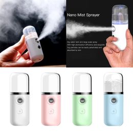 Portable Nano Mist Sprayer Mini Nano Mister Humidifier Cooling Mist Face Humidifier Sprayer Facial Device USB Rechargeable