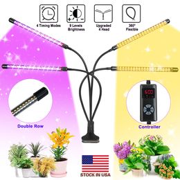 Full Spectrum Phytolamps DC5V USB LED Grow Light with Timer 85W Desktop Clip Phyto Lamps for Plants Flowers Grow Box