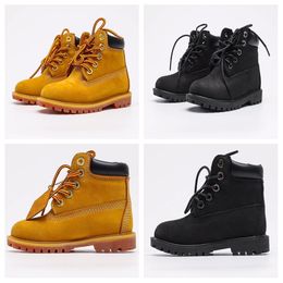 Infant Sneakers TBL Wheat Nubuck Black Waterproof Ankle boots For Boy Girl Leather chunky Sports Winter Chestnut Trainers Martin boots