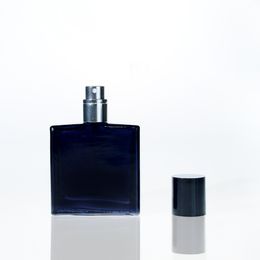 30ml / 1 oz. Black Refillable Perfume Bottles, Portable Square Empty Glass Perfume Atomizer Bottle with Spray Applicator