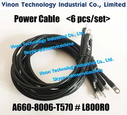 A660-8006-T570#L800RO Power Cable (6 PCS/SET) for Fanuc W2 machine. edm wear parts A6608006T570, A660.8006.T570/L800RO,A660-8006-T570-L800RO