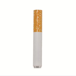 Factory direct sale 52mm cigarette shape aluminum pipe, metal filter pipe can be cleaned