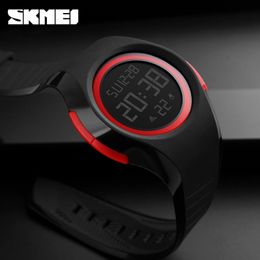 NEW Men Sports Watches Fashion Outdoor Electronic LED Digital Watch Jelly Colour Student Wristwatches Relogio Masculino