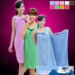 Lady Baths Skirt Superfine Fiber Bath Towel Water Uptake For Multi Function Bathroom Bath Robe Multicolor Optional 10xc C