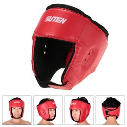 Fitness Supplies Boxing Helmet Closed Type Boxing Head Guard Sparring Mma Muay Thai Brace Head Protection Sanda Taekwondo Protection Gear