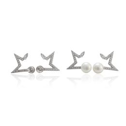 Hot Sale E846S925 pure silver ear Jewellery fashionable natural pearl earrings for women