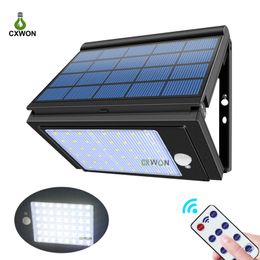 Newest 48LEDs Solar Lamps 1000LM PIR Motion Sensor 6 Working Modes Solar Light Garden Outdoor Lamp For Yard Patio Garden Balcony