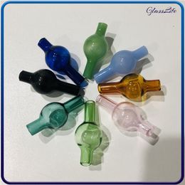 Colored Bubble Carb Cap 4.8CM Height Cap For 4mm Thickness Quartz Banger Nail Smoking Dab Tool For Wax Oil Rig Water Pipes