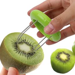 Creative Mini Fruit Kiwi Cutter Peeler Slicer Kitchen Bar Supplies Gadgets Tools For Pitaya Vegetable Fruit Tools Shredders Slicers