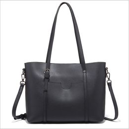 Popular women soft leather handbag tote bag Large capacity shopping bag Shoulder bag crossbody bags