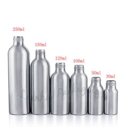 Silver Aluminum Bottles With Spray Pump,Empty Cosmetic Containers,Perfume Metal Bottle, Refillable Spray Bottle