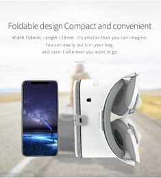 Helmet Freeshipping Bluetooth 3D Glasses Virtual Reality Headset for Smartphone Smart Phone Goggles Viar Lenses Lunette 3 D