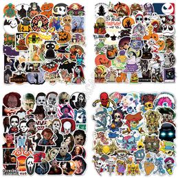 DIY Halloween Stickers Waterproof PVC Poster Bumper Sticker Decals for Car Laptop Skatebroad Suitcase Wall Paster Party Favors Gifts D91706